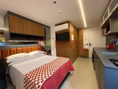 Apartamento com 1 Quarto para venda ou aluguel, 25m² no Jardim das Acácias, São Paulo