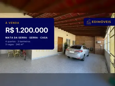 Casa com 4 Quartos à venda, 240m² no Mata da Serra, Serra