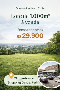 Lote/Terreno à venda, 1000m² no Vila São Roque (Caucaia do Alto), Cotia