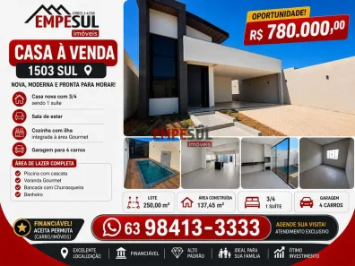Casa com 3 Quartos à venda, 131m² no Plano Diretor Sul, Palmas