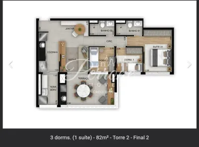 Apartamento com 3 Quartos à venda, 82m² no Parque São Jorge, São Paulo