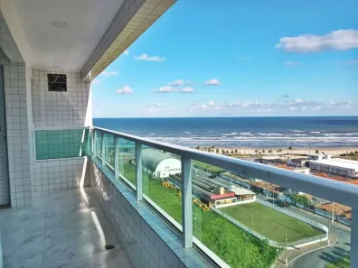 Apartamento com 2 Quartos para alugar, 76m² no Mirim, Praia Grande