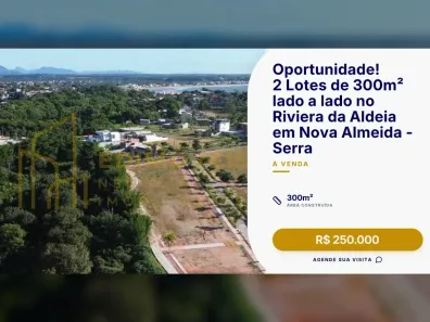 Lote/Terreno à venda, 300m² no Nova Almeida Centro, Serra