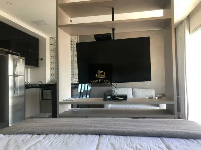 Flat com 1 Quarto para alugar, 50m² no Santo Amaro, São Paulo