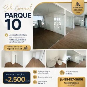 Ponto Comercial para alugar, 28m² no Parque 10 de Novembro, Manaus
