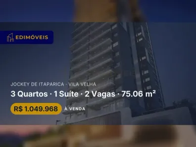 Apartamento com 3 Quartos à venda, 75m² no Jockey de Itaparica, Vila Velha