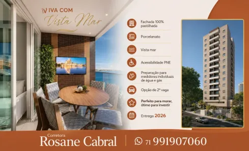 Apartamento com 2 Quartos à venda, 56m² no Rio Vermelho, Salvador