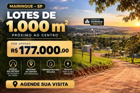 Lote/Terreno à venda, 1000m² no Jardim Tres Lagoinhas, Mairinque
