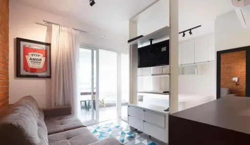 Apartamento com 1 Quarto para alugar, 35m² no Pinheiros, São Paulo