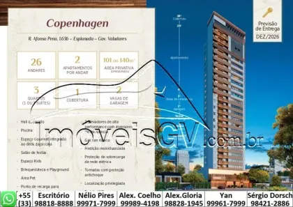Apartamento com 3 Quartos à venda, 140m² no São Pedro, Governador Valadares