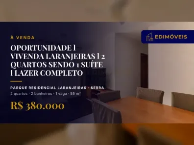 Apartamento com 2 Quartos à venda, 55m² no Parque Residencial Laranjeiras, Serra