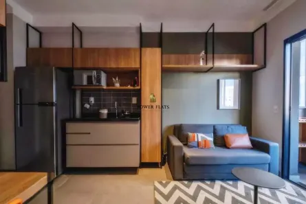 Flat com 1 Quarto para alugar, 28m² no Pinheiros, São Paulo