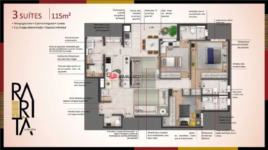 Apartamento com 3 Quartos à venda, 115m² no Centro, São Caetano do Sul