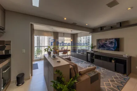 Apartamento com 1 Quarto à venda, 43m² no Santo Amaro, São Paulo