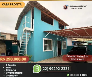 Casa com 2 Quartos à venda, 99m² no Samburá (Tamoios), Cabo Frio