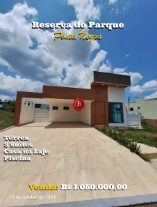 Casa de Condomínio com 2 Quartos à venda, 210m² no Ponta Negra, Manaus