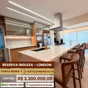 Apartamento com 3 Quartos à venda, 169m² no Ponta Negra, Manaus