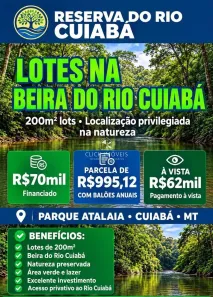 Lote/Terreno à venda, 200m² no Parque Atalaia, Cuiabá