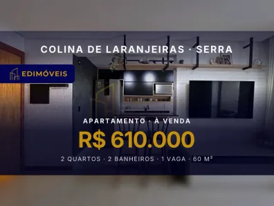 Apartamento com 2 Quartos à venda, 60m² no Colina de Laranjeiras, Serra