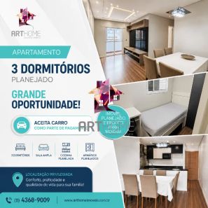 Apartamento com 3 Quartos à venda, 61m² no Jardim Santo André CDHU, Santo André