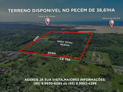Lote/Terreno à venda, 386100m² no Pecém, São Gonçalo do Amarante