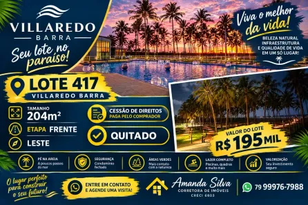 Lote/Terreno à venda, 204m² no , Barra dos Coqueiros