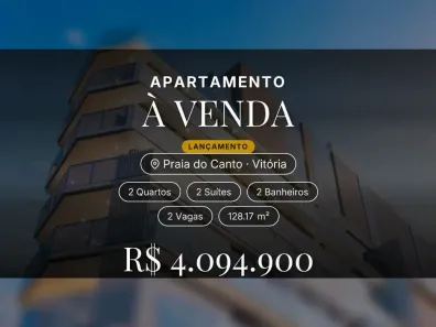 Apartamento com 2 Quartos à venda, 128m² no Praia do Canto, Vitória