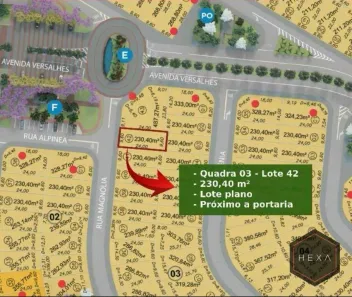 Lote/Terreno à venda, 230m² no Polo Empresarial Goiás, Aparecida de Goiânia
