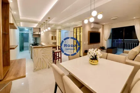 Apartamento com 3 Quartos para alugar, 83m² no Marapé, Santos
