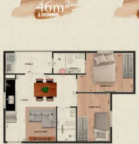 Apartamento com 2 Quartos à venda, 46m² no Vila Matilde, São Paulo