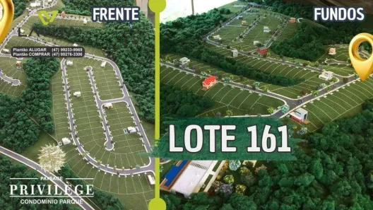 Lote/Terreno à venda, 345m² no Ponta Aguda, Blumenau