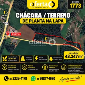 Lote/Terreno à venda, 43247m² no , Lapa