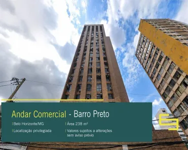 Sala Comercial à venda, 239m² no Barro Preto, Belo Horizonte