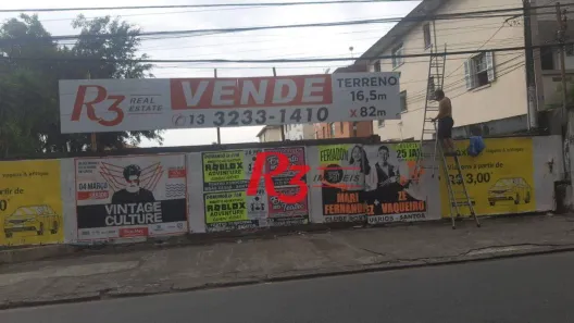 Lote/Terreno à venda, 1820m² no Boqueirão, Santos