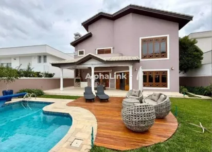 Casa de Condomínio com 4 Quartos para alugar, 392m² no Residencial Morada dos Lagos, Barueri