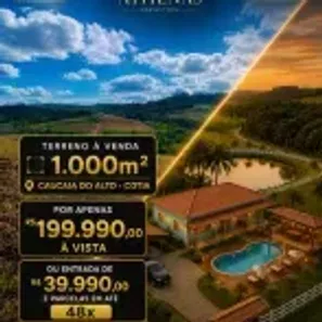 Lote/Terreno à venda, 1000m² no Centro (Caucaia do Alto), Cotia