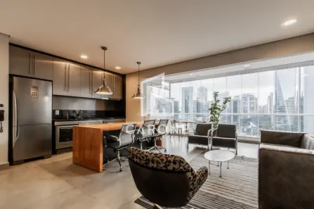 Apartamento com 1 Quarto para alugar, 70m² no Vila Nova Conceição, São Paulo