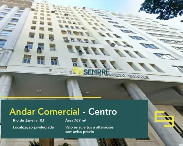 Imóvel Comercial para alugar, 770m² no Centro, Rio de Janeiro