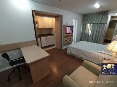 Flat com 1 Quarto para alugar, 32m² no Chácara Santo Antônio (Zona Sul), São Paulo