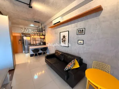 Apartamento com 1 Quarto para alugar, 46m² no Tamboré, Santana de Parnaíba