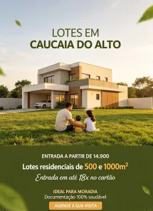 Lote/Terreno à venda, 500m² no Jardim São Luiz (Caucaia do Alto), Cotia
