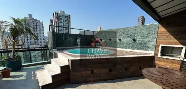 Cobertura com 2 Quartos à venda, 172m² no Gonzaga, Santos