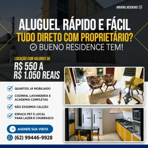 Kitnet com 1 Quarto para alugar, 28m² no Setor Sol Nascente, Goiânia