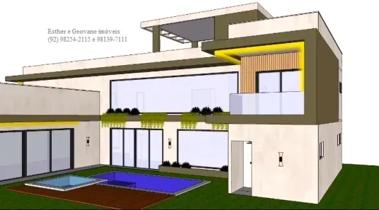 Casa de Condomínio com 4 Quartos à venda, 621m² no Ponta Negra, Manaus