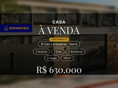 Casa com 3 Quartos à venda, 118m² no das Laranjeiras, Serra
