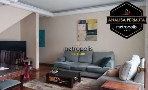 Sobrado com 3 Quartos à venda, 165m² no Jardim, Santo André