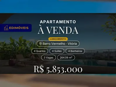 Apartamento com 4 Quartos à venda, 264m² no Barro Vermelho, Vitória