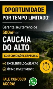 Lote/Terreno à venda, 500m² no Centro (Caucaia do Alto), Cotia