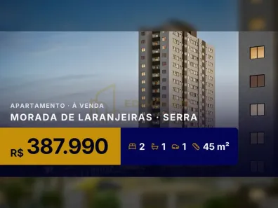 Apartamento com 2 Quartos à venda, 45m² no Morada de Laranjeiras, Serra