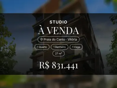 Apartamento com 1 Quarto à venda, 27m² no Praia do Canto, Vitória